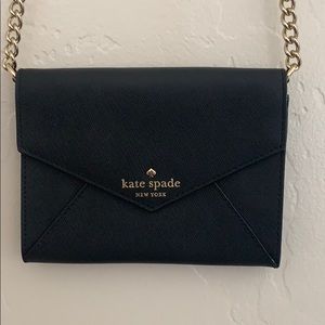 Late Spade Clutch (Black)